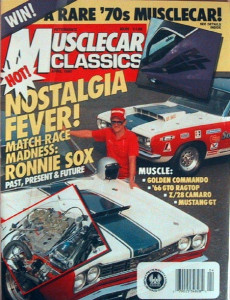 MUSCLECAR CLASSICS 1990 APR - RON SOX, RARE HEMIS, '66 GTO , Z28, MUSTANG GT